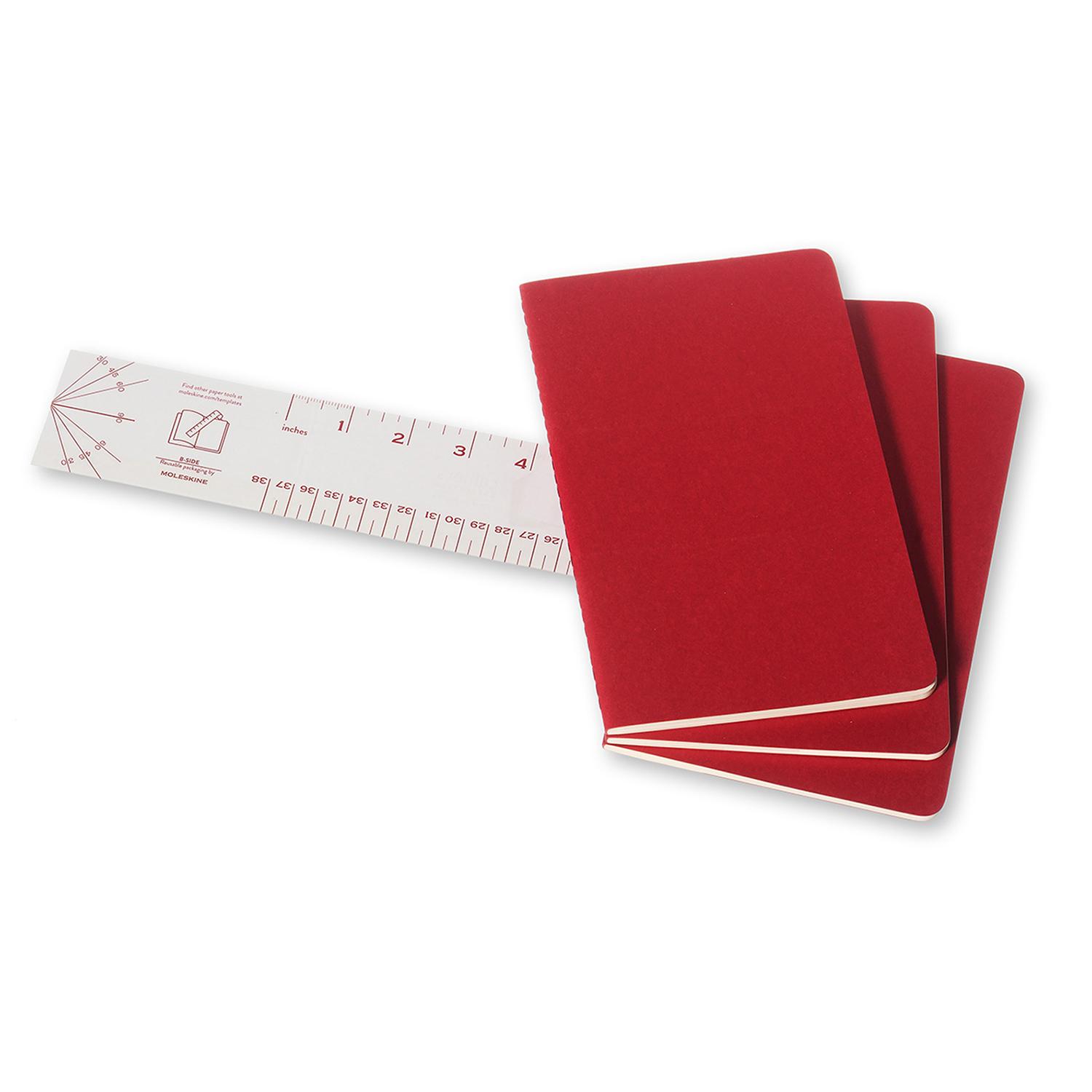 Premium Cahier Large Notebook Set - 3-Pack Lined Journal for Writing, Sketching & Note Taking - Ideal for School, Office & Creative Projects