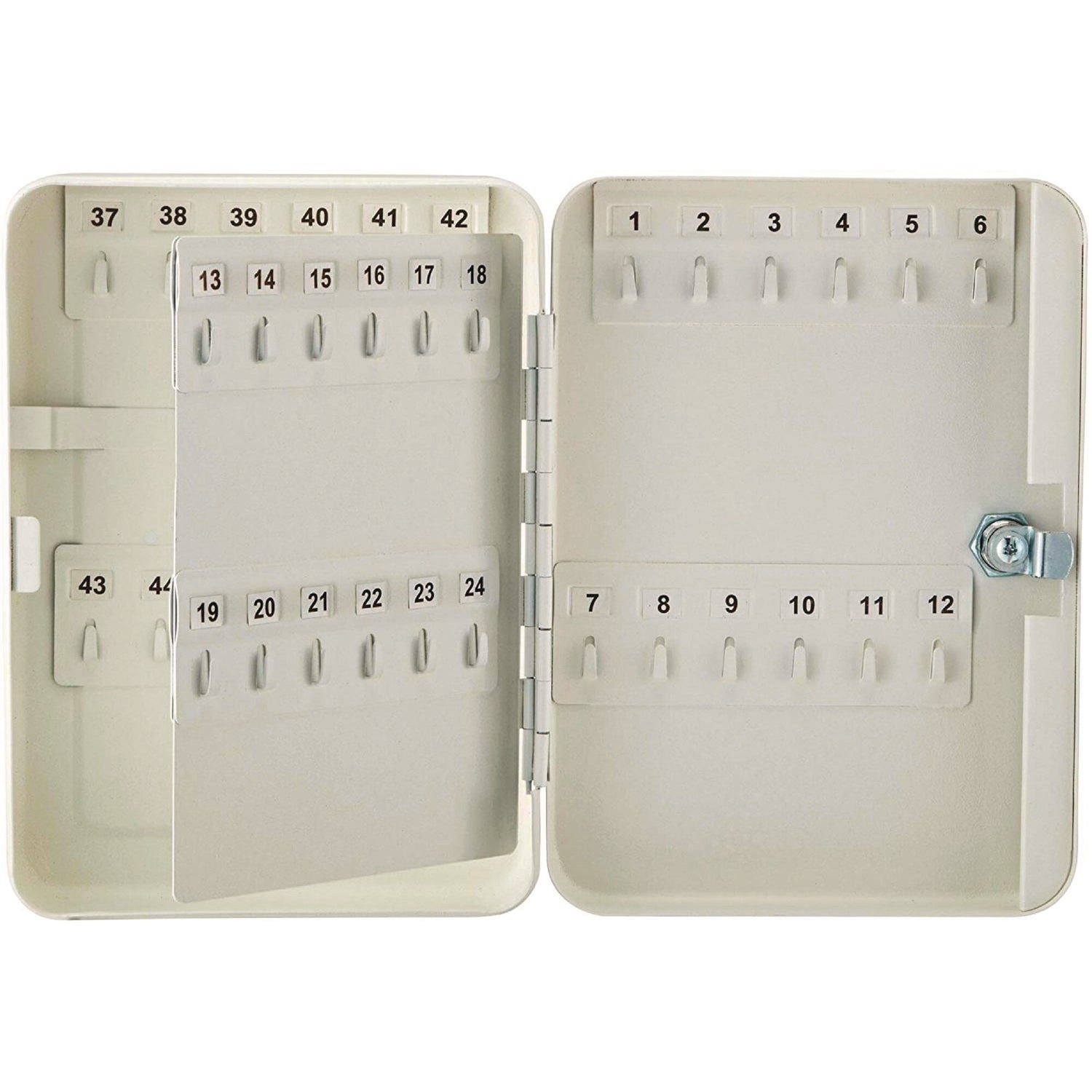 AdirOffice 48-Key Steel Key Cabinet with Secure Key Lock - 7.1