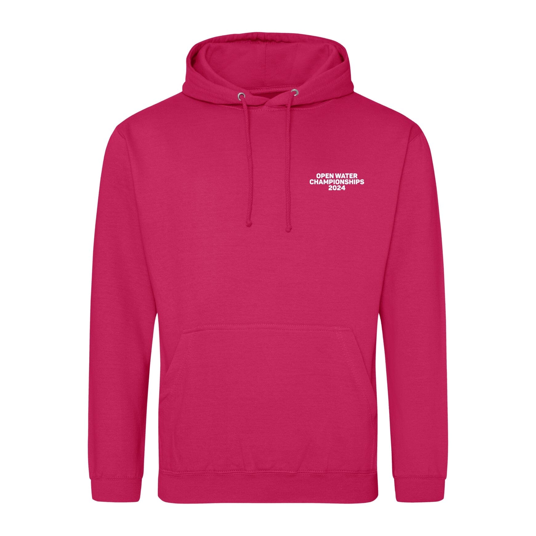 Swim England North West & North East Open Water Regional Championships 2024 Hoodie - Hot Pink | Comfortable Athletic Wear for Swimming Competitions & Outdoor Activities