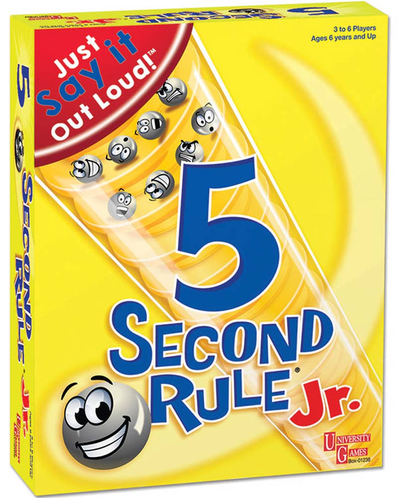 5 Second Rule Junior Game - Fun Family Board Game for Kids & Adults - Perfect for Parties, Family Gatherings & Game Nights