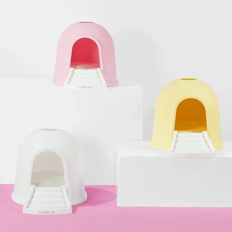 2 in 1 Kitty Litter Box & Cat House - Eco-Friendly Dual Use Litter Cabin with Odor Control - Perfect for Small Spaces & Stylish Home Decor