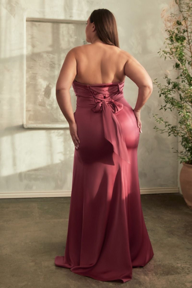 Elegant Madrid Gown with Lipstick Print - Perfect for Evening Parties, Prom, and Special Occasions