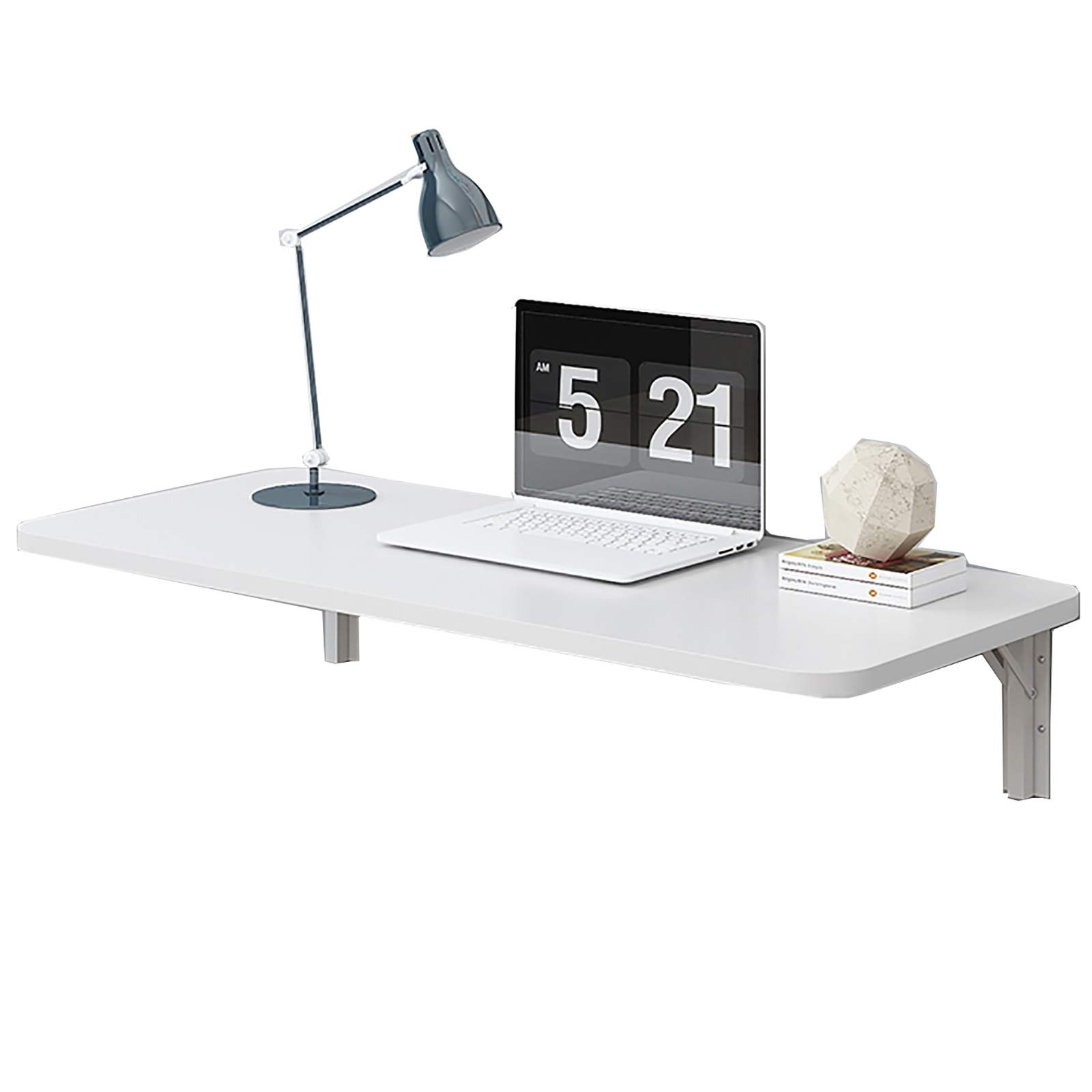 XIAOPENG Wall Mounted Floating Folding Table - Heavy Duty Drop Leaf Dining Table & Small Wooden Desk for Home Office - Perfect for Small Spaces, Apartments & Kitchen Breakfast Nooks