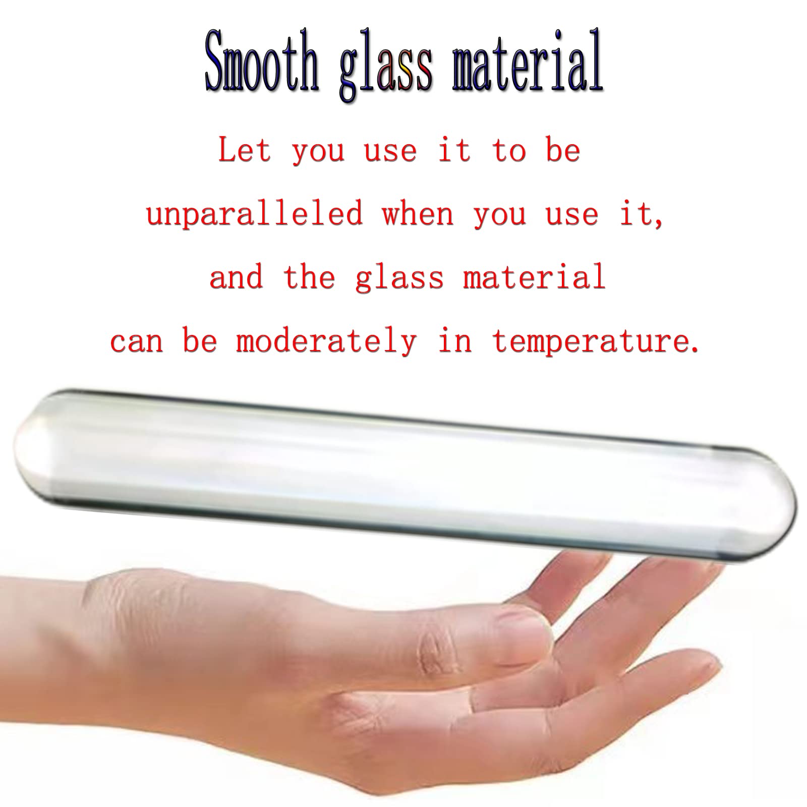 Premium Crystal Glass Dildo - Prostate Massager & G-Spot Stimulator | Long Glass Pleasure Wand for Anal & Vaginal Stimulation | Couples Sex Toy for Women & Men | Perfect for Sensual Play & Intimate Exploration