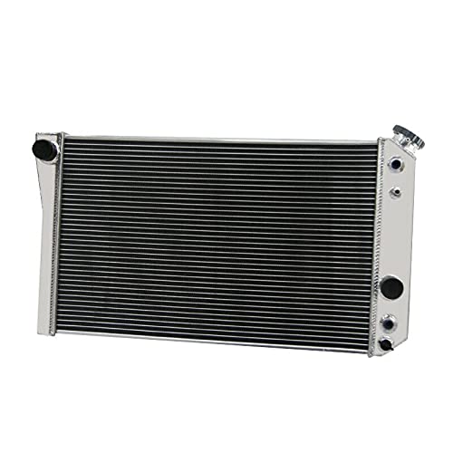 ECMRAD Aluminum Radiator Shroud Fans Combo for 1984-2002 Chevy S10 V8 Swap & 1984-1990 Corvette 5.7L V8 | High-Performance Cooling System | Perfect for Engine Upgrades & Hot Weather Driving