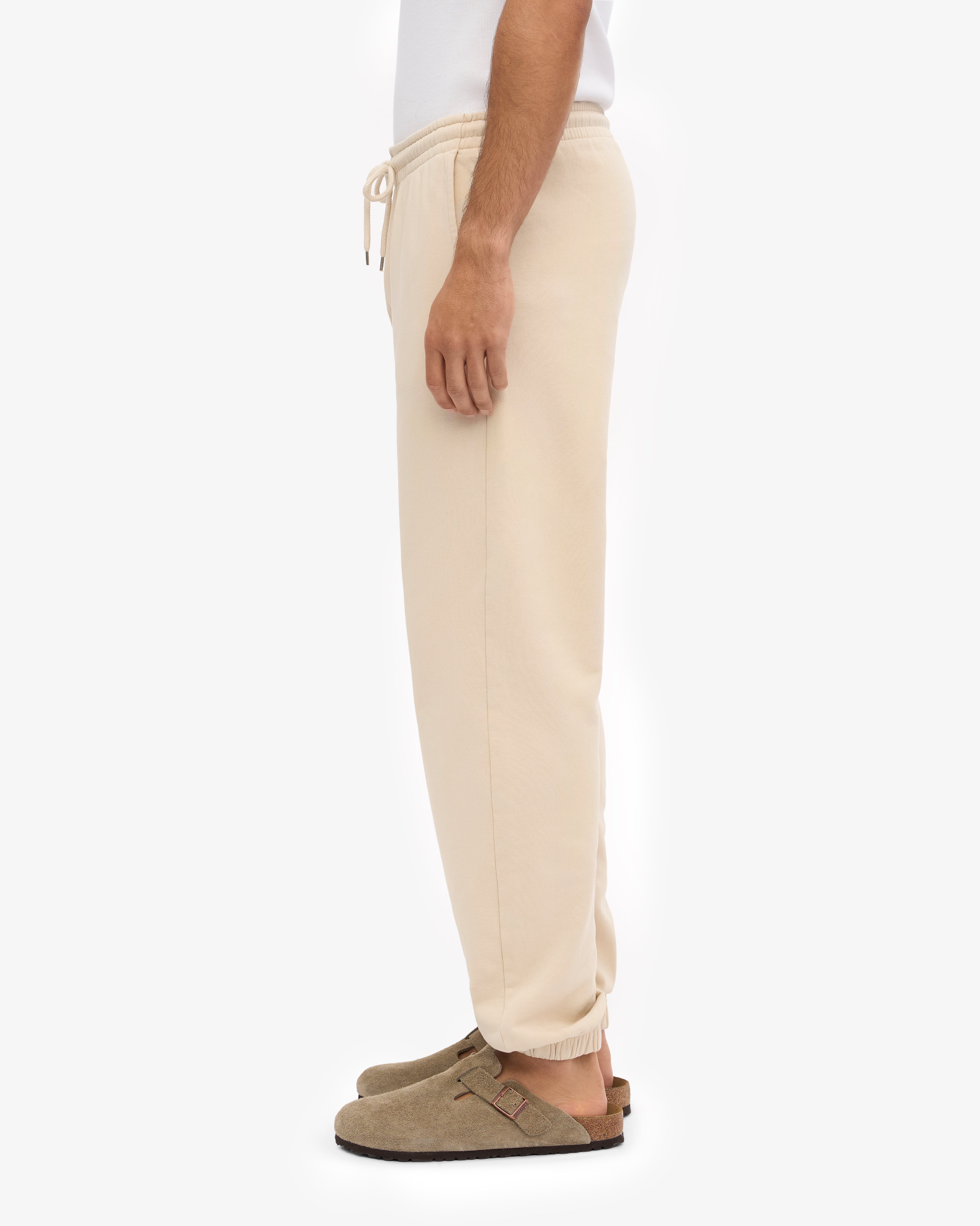 Organic Cotton Sweatpants for Women - Soft & Comfortable Ivory White Lounge Pants - Perfect for Yoga, Running, and Casual Wear