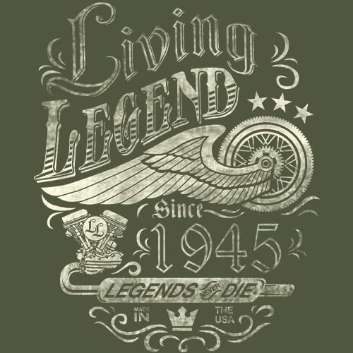 80th Birthday Gift for Men - Vintage 1945 Legend Never Dies T-Shirt - Perfect for Milestone Celebrations & Grandpa's Special Day