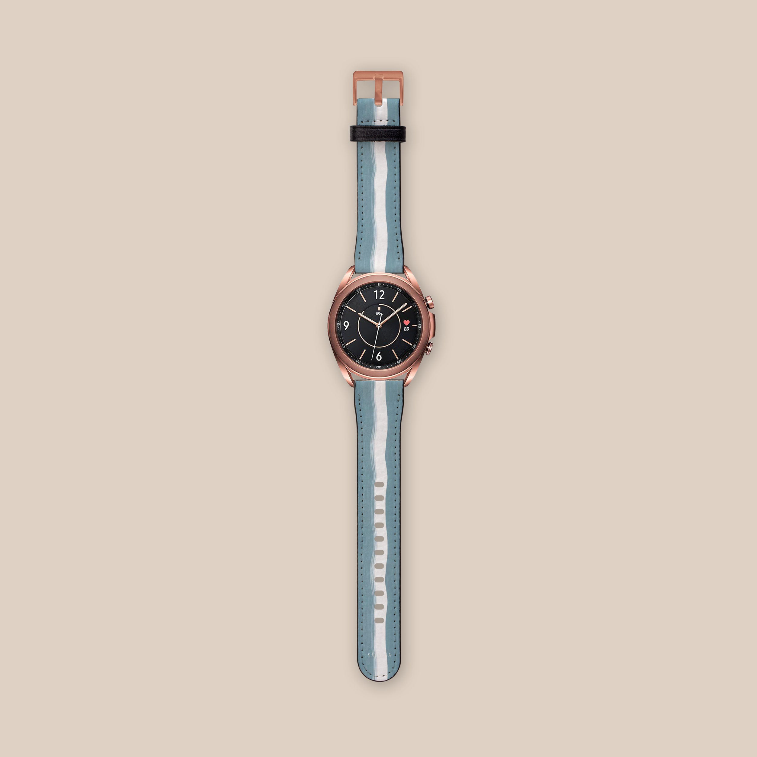 Premium Blue Currents Galaxy Watch Band - Stylish & Durable Replacement Strap for Samsung Galaxy Watch - Perfect for Fitness, Workouts & Everyday Wear