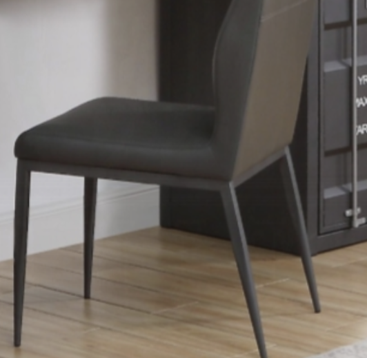 Modern Cargo Gray Synthetic Leather Office Chair with Gunmetal Finish - Ergonomic Desk Chair for Home & Office Workspace