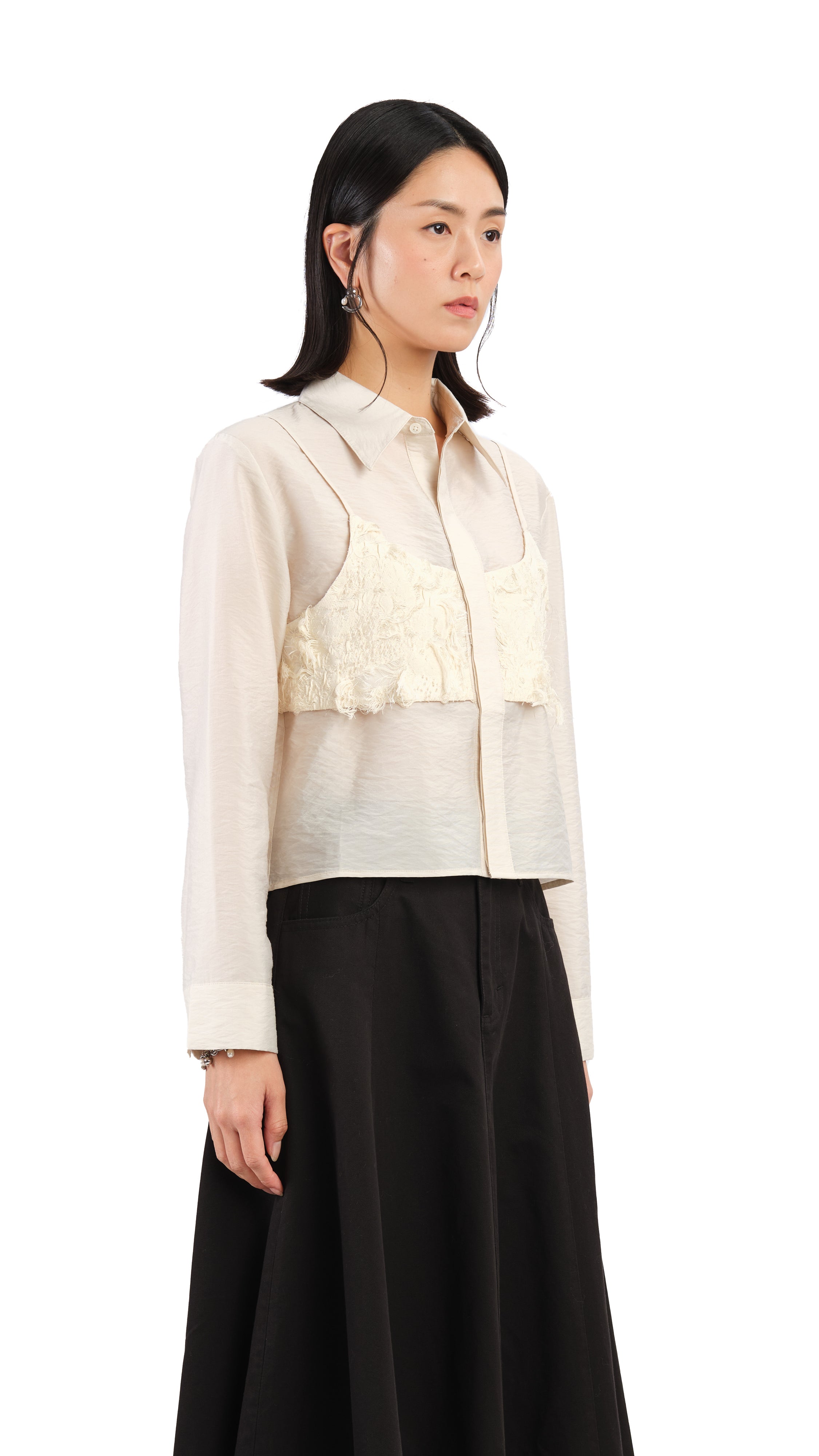 2 in 1 Stylish Jacquard Shirt for Men & Women - Elegant Button Up Blouse with Unique Pattern - Perfect for Office, Date Night & Special Occasions