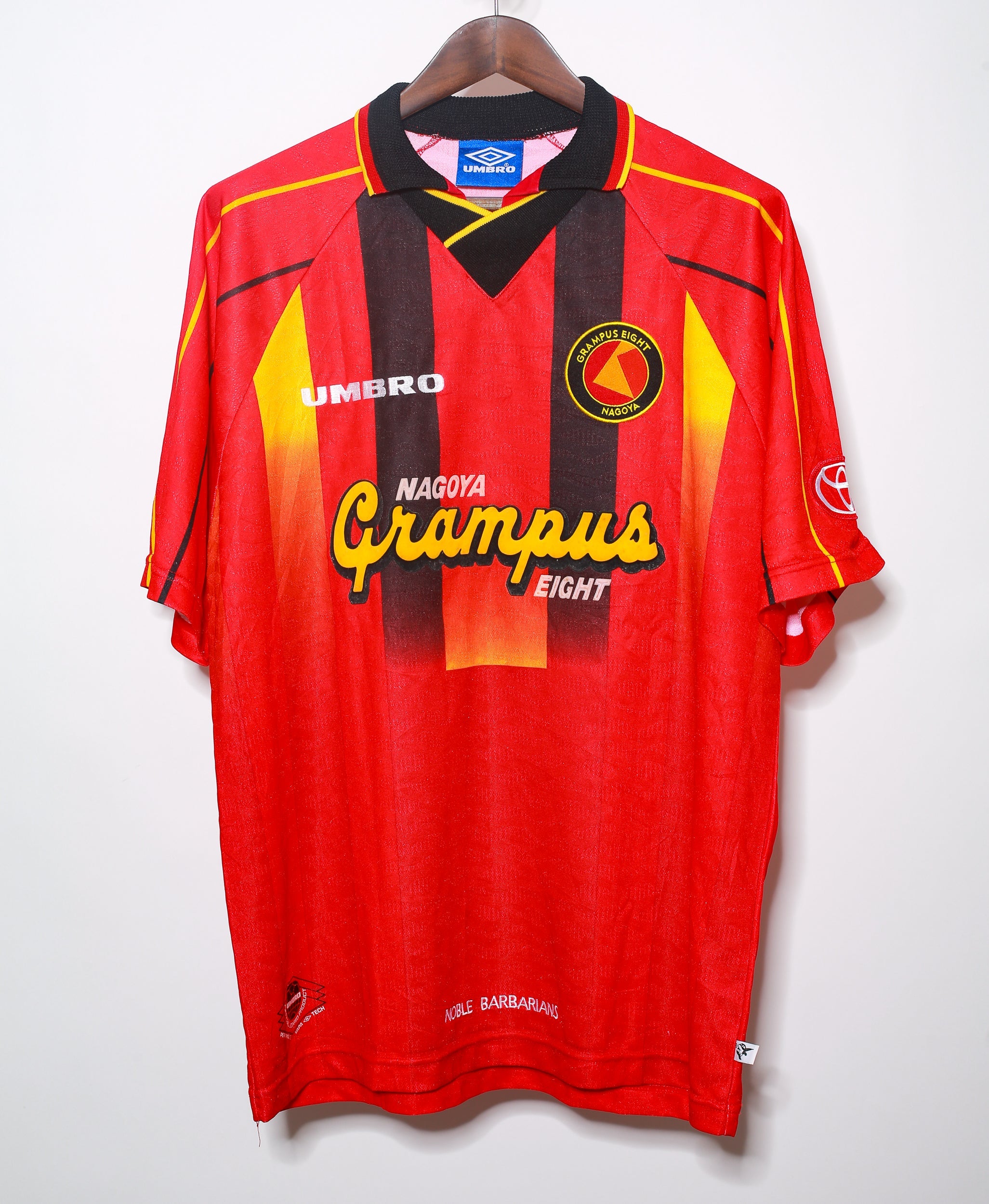 1996 Nagoya Grampus Vintage Soccer Jersey - Authentic Retro Football Shirt (Size L) - Perfect for Collectors, Fans & Match Days