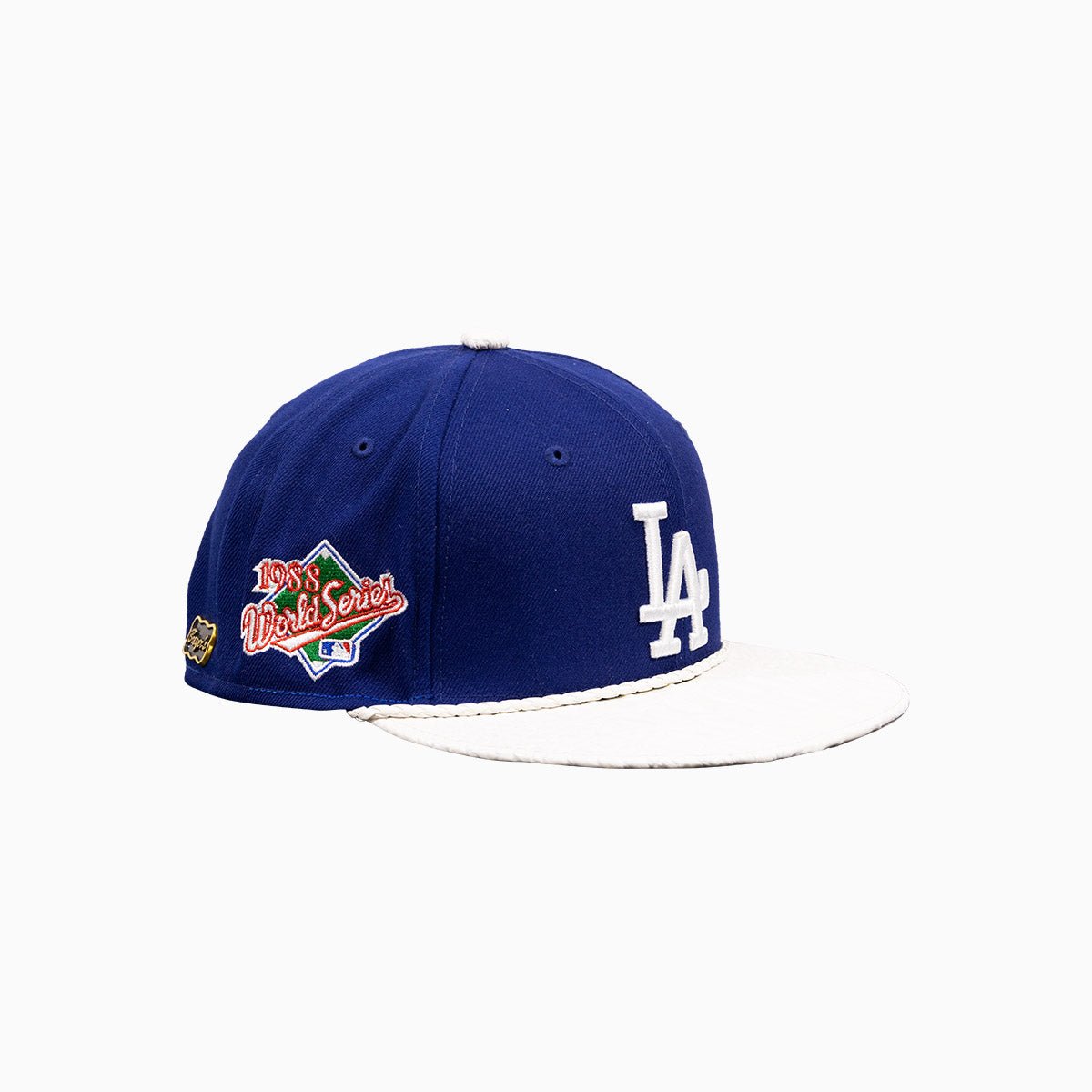 Breyer's Buck 50 Los Angeles Dodgers Baseball Cap with Genuine Leather Visor - Perfect for Game Day, Sports Events & Casual Wear
