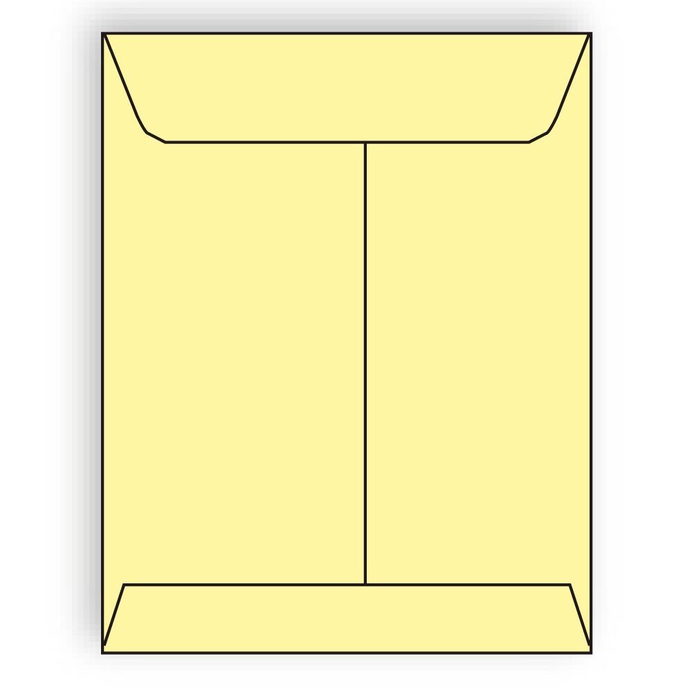 Open End Catalog Envelopes 10x13 Inches - 28lb Recycled Acid-Free Canary Pastel Center Seam Envelopes (500 Count Box) - Perfect for Mailing Brochures, Catalogs & Business Documents