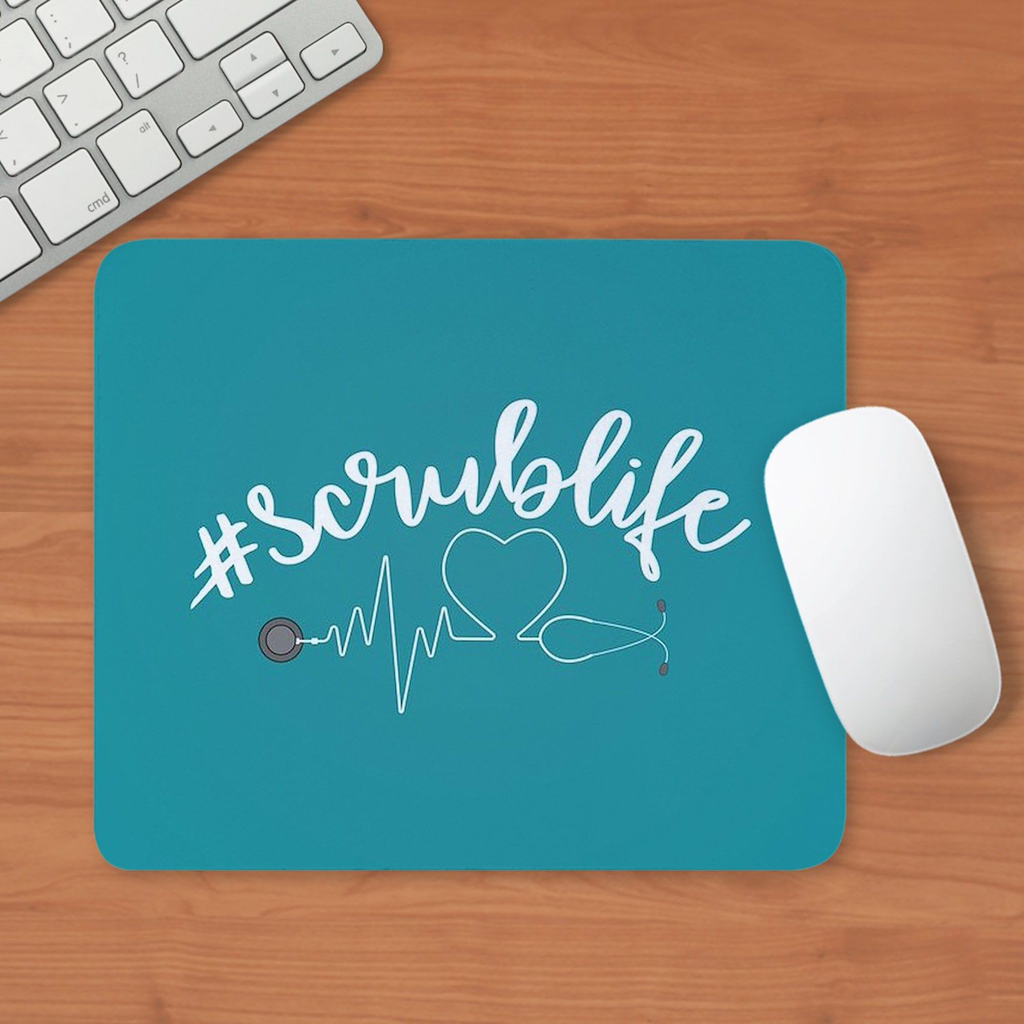 #ScrubLife Non-Slip Rubber Gaming Mouse Pad for PC & Laptop - Perfect for Gamers, Office & Home Use | CafePress