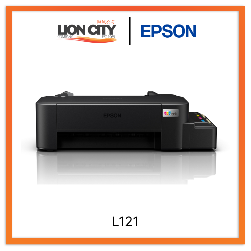 Epson EcoTank L121 Wireless Inkjet Printer - Cartridge-Free Printing for Home & Office | High-Quality Printing for Documents, Photos & School Projects