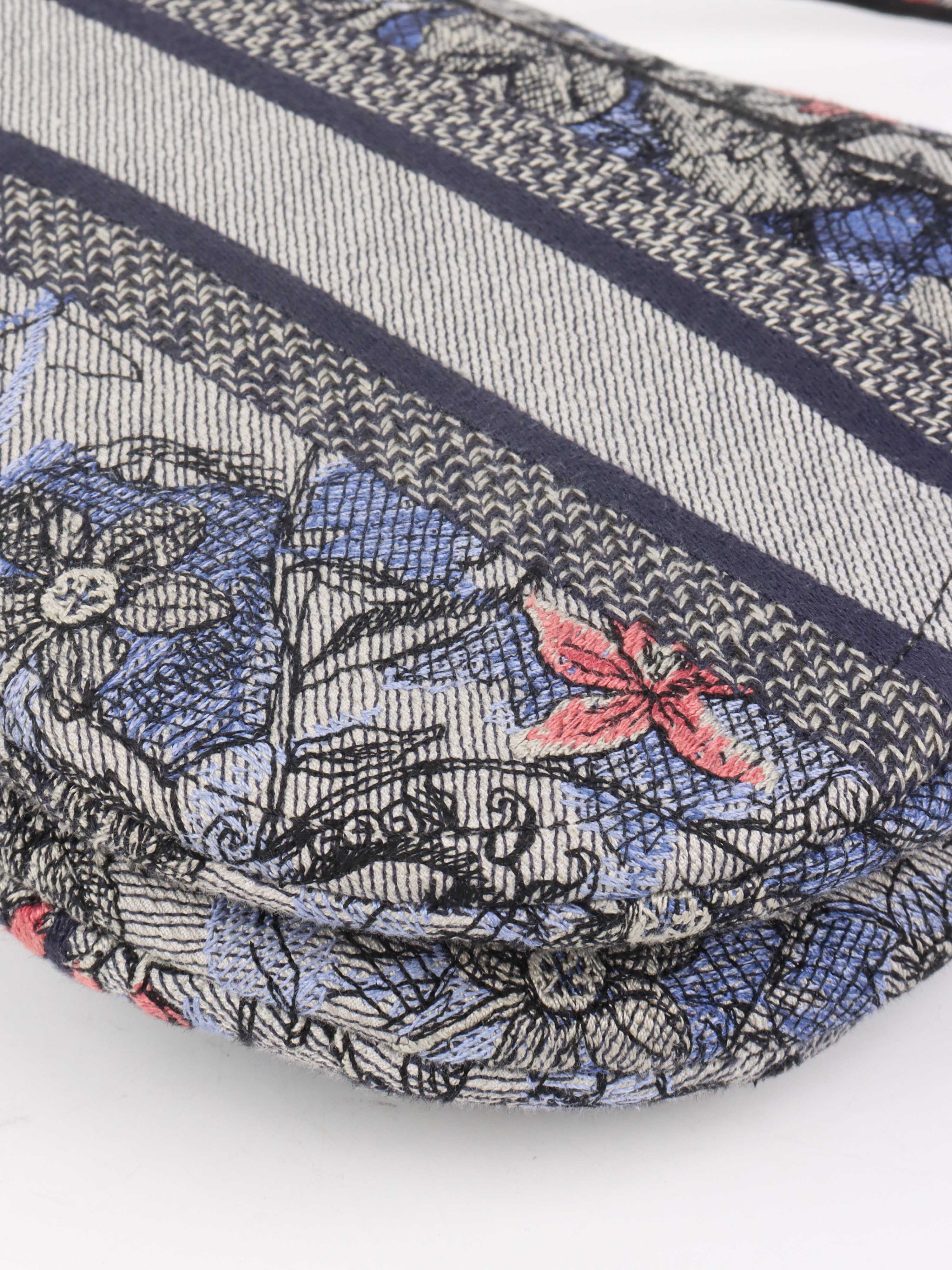 Dior Blue Jardin Saddle Bag - Luxury Designer Handbag for Women | Perfect for Parties, Date Nights & Special Occasions
