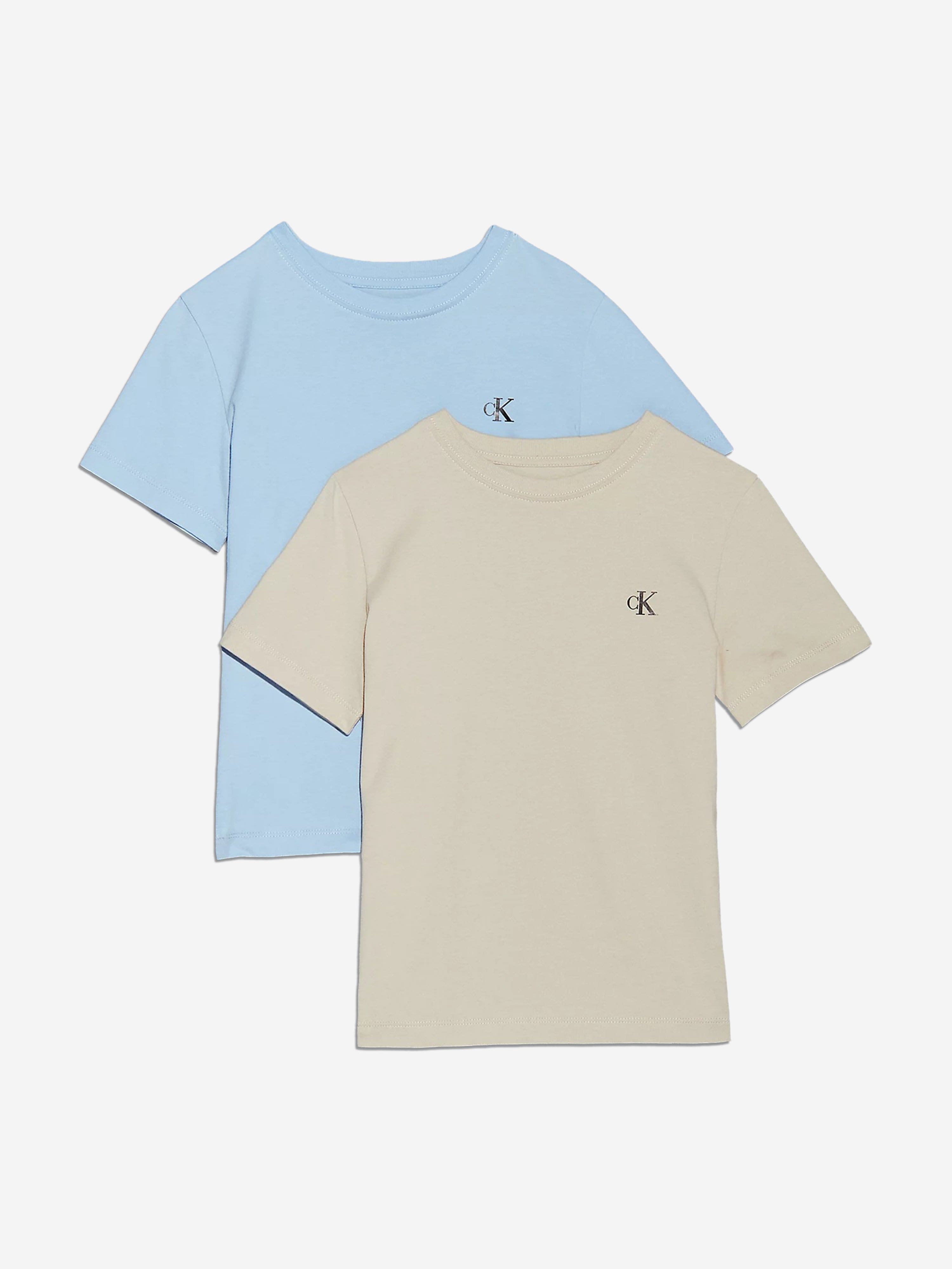 2 Pack Boys Monogram T-Shirt Set - Colorful & Stylish Kids Tees for School, Play & Everyday Wear