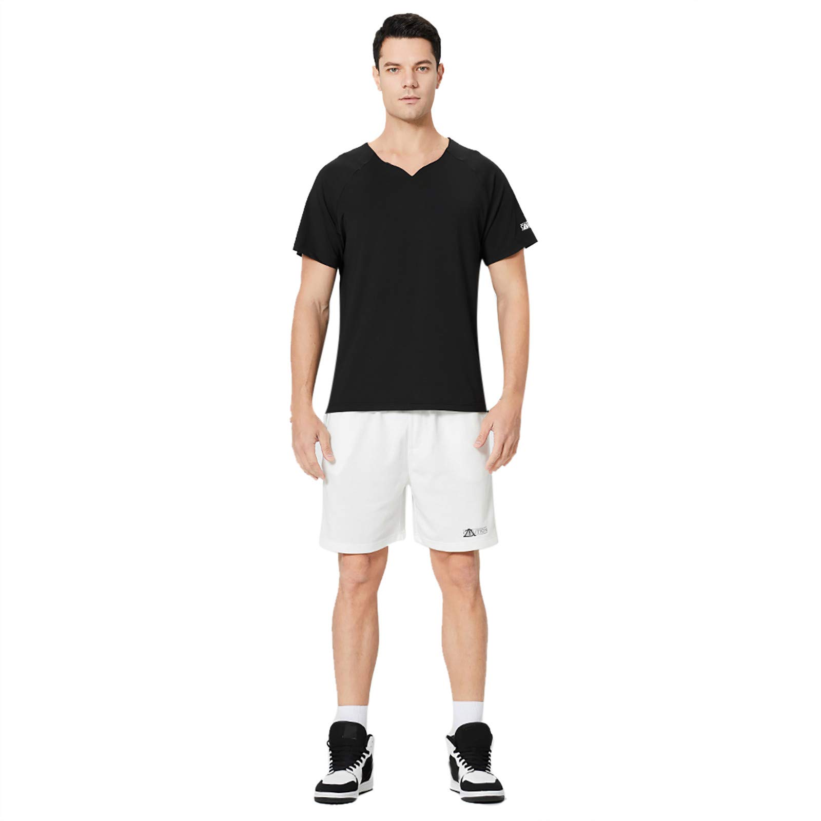 Men's Summer Polo Shirt & Shorts 2-Piece Outfit - Breathable Casual Short Sleeve Tracksuit Set for Gym, Running, Exercise & Travel - Perfect for Workouts, Lounge Wear & Outdoor Activities