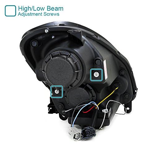 Spec-D Tuning LHP-G35054-TM LED Halo Projector Headlights for Infiniti G35 Sedan - Clear Lens, SMD Technology - Perfect for Night Driving & Car Upgrades