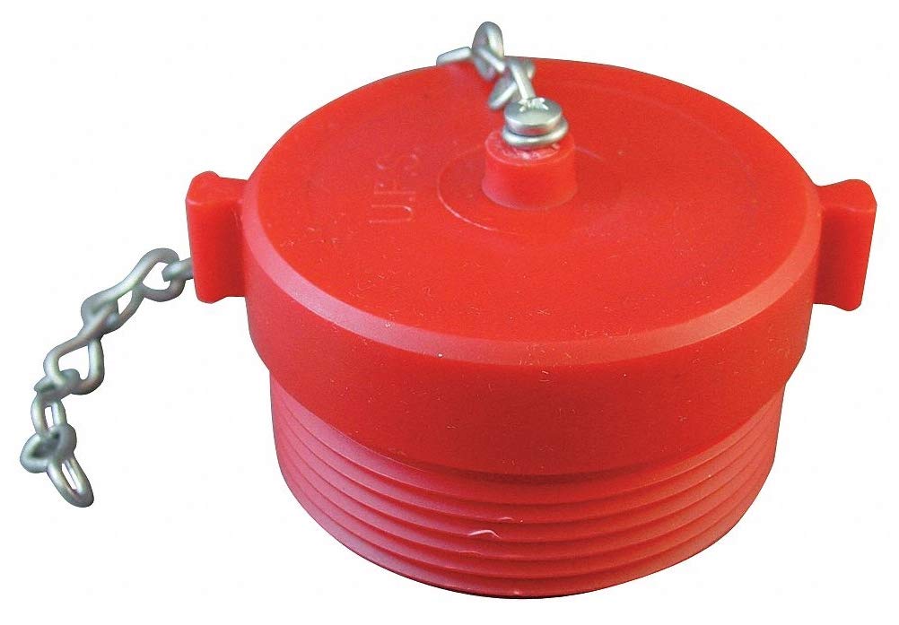 MOON AMERICAN Hydrant Plug - Rocker Lug Plastic Fire Hydrant Cap (5-Pack, Red) | Durable & Unbreakable for Water Supply Safety | Perfect for Municipal Use, Construction Sites & Emergency Preparedness