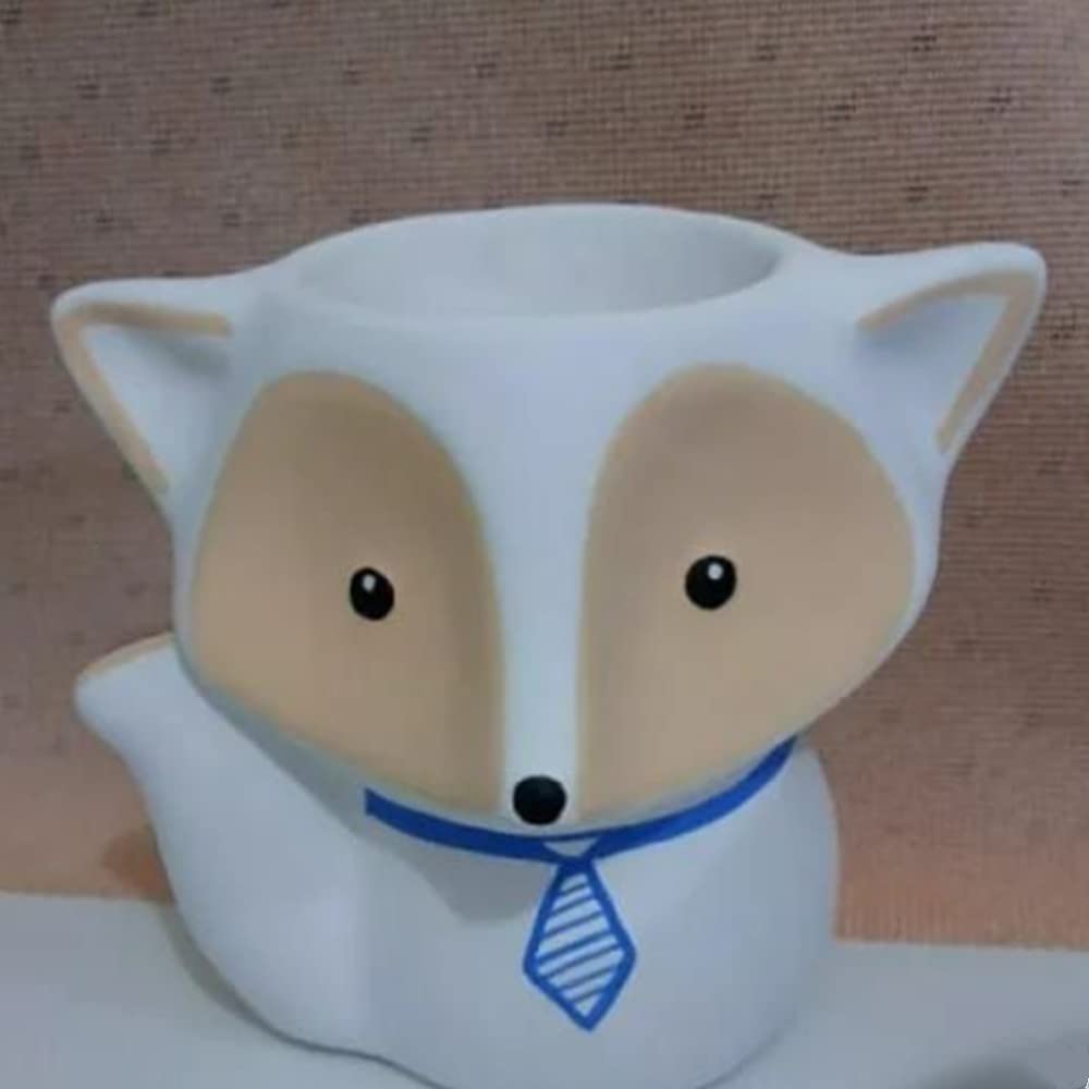 3D Fox Vase Silicone Concrete Planter Molds - DIY Flower Pot Molds for Resin, Clay & Cement Crafts - Perfect for Home Decor, Garden Planters & Handmade Gifts