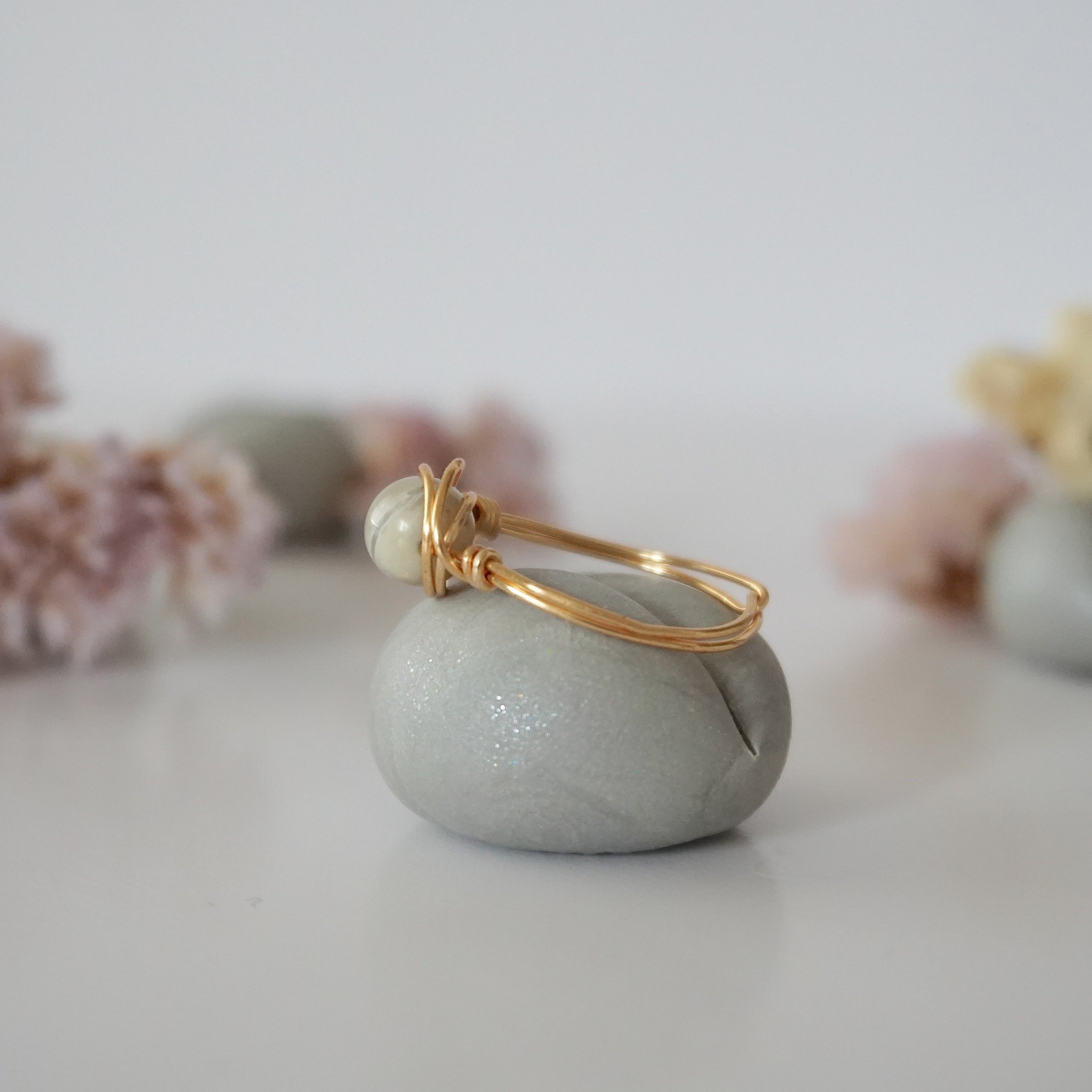 Peruvian Opal Birthstone Ring - Dainty & Elegant Jewelry for Women - Perfect for Gifts, Anniversaries, and Everyday Wear