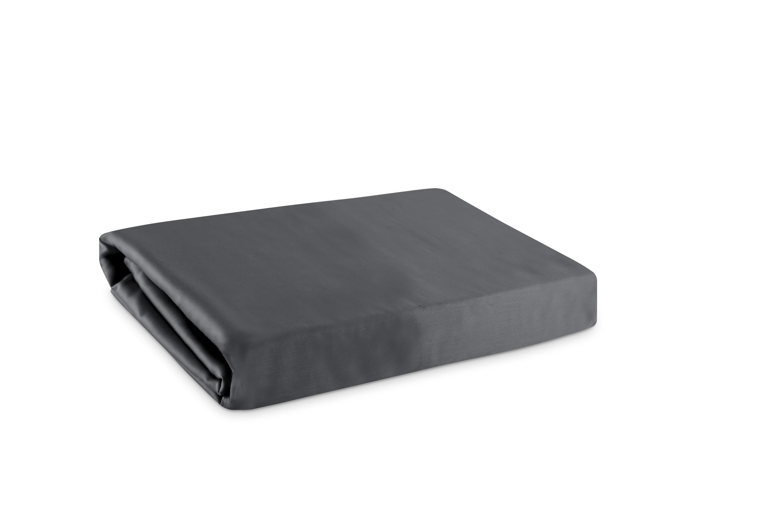King Size Viscose Bamboo Flat Sheet - 100% Organic Cooling Bed Sheet for Hot Sleepers | Extra Wide Top | Breathable & Soft | Perfect for Summer Nights & Hot Sleepers (Onyx Black)