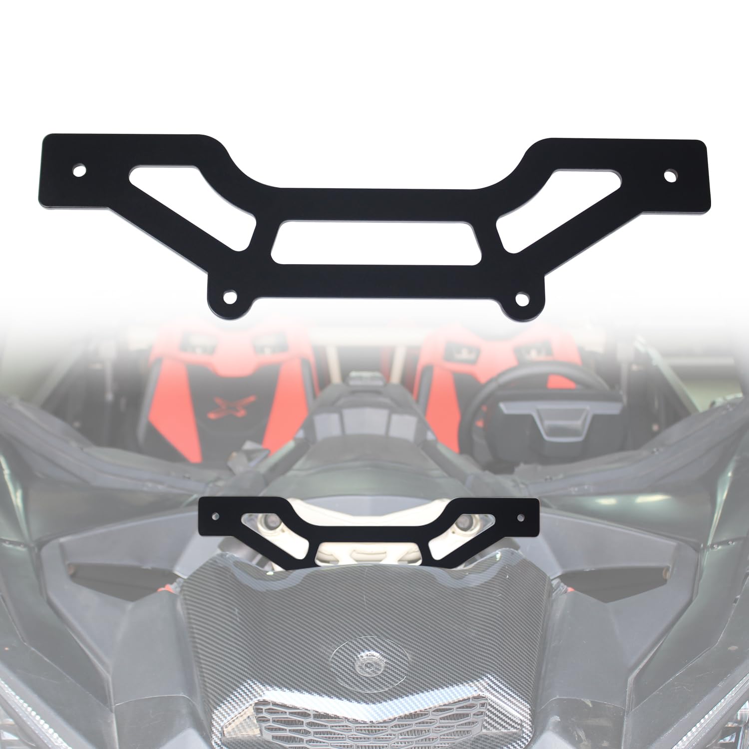 Can Am Maverick X3 LED Light Bar Mount Bracket (2017-2023) - Heavy Duty Shock Tower Mount for 10-14 Inch Off-Road Light Bars - Compatible with X3, X3 Max, X RS Turbo R Models - Perfect for Night Trail Riding & Off-Road Adventures