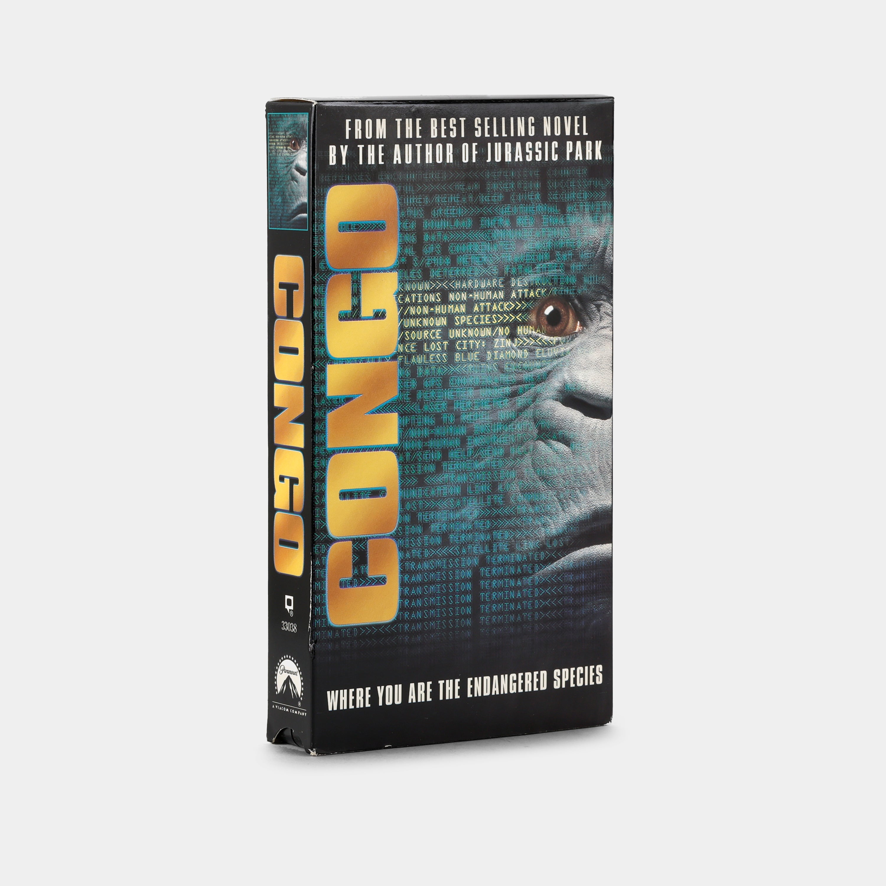 Rare Congo VHS Tape - Collectible Vintage Horror Movie for Movie Buffs & Nostalgia Lovers - Perfect for Halloween, Film Collections & Retro Decor