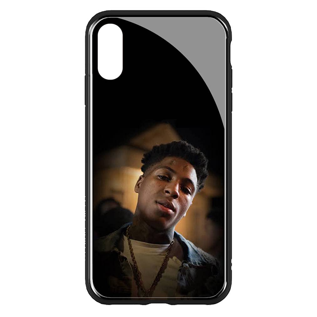 Premium Soft Silicone iPhone 7 Case with Tempered Glass Back - Anti-Scratch Protective Cover Featuring POP YoungBoy Never Broke Again Design | Perfect for Daily Use, Travel & Outdoor Activities