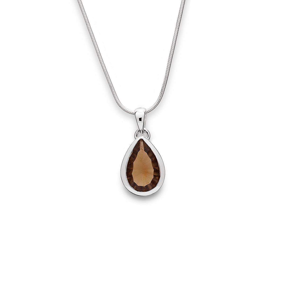 Natural Smokey Quartz Pendant Necklace for Women - Healing Crystal Jewelry for Meditation, Energy Balancing & Spiritual Protection