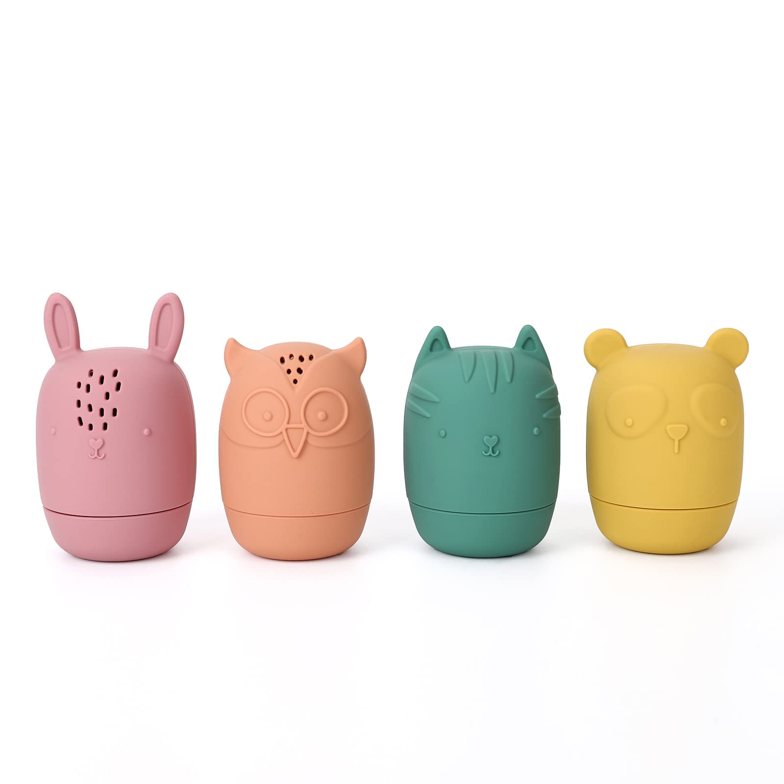 Soft Squeezable Silicone Bath Toys for Toddlers 6-18 Months | Safe Non-Toxic Bathtub Toys for Babies & Kids 1-3 Years | Perfect Baby Shower Gift & Fun Bath Time Play for Infants