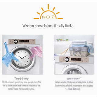 Haier TDZE7 F Leader 7kg Fully Automatic Clothes Dryer with 2 Years Warranty - Perfect for Laundry Rooms, Apartments & Small Homes