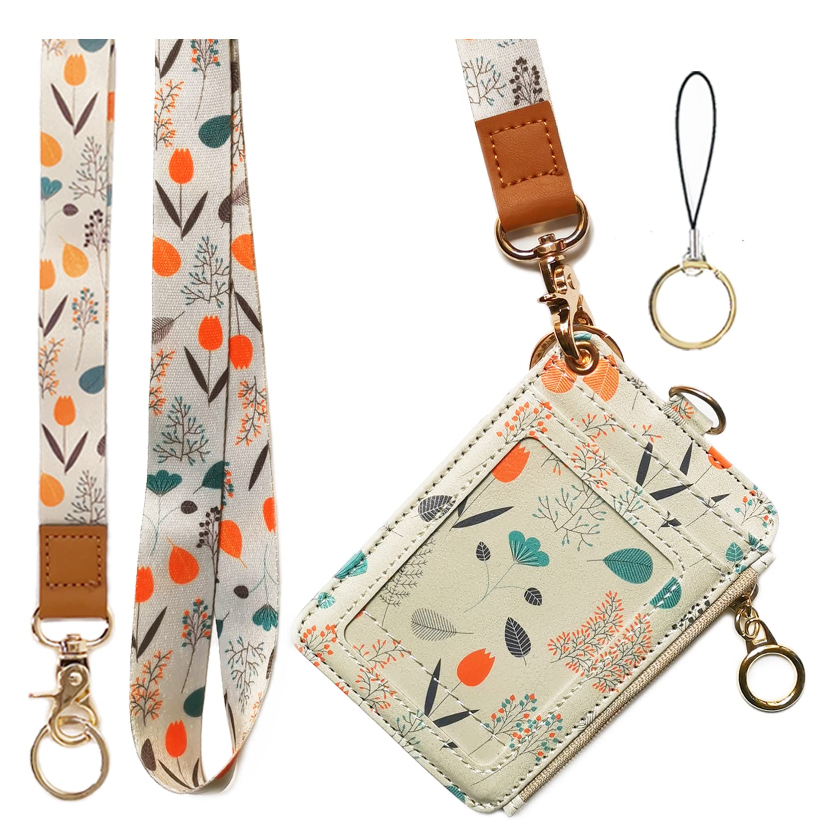 Lanyard Wallet for Women - ID Badge Holder for Work & Travel