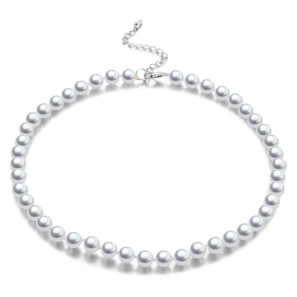 Elegant Beaded Pearl Choker Necklace - Women's Fashion Jewelry for Birthday Gifts, Party, Wedding & Special Occasions