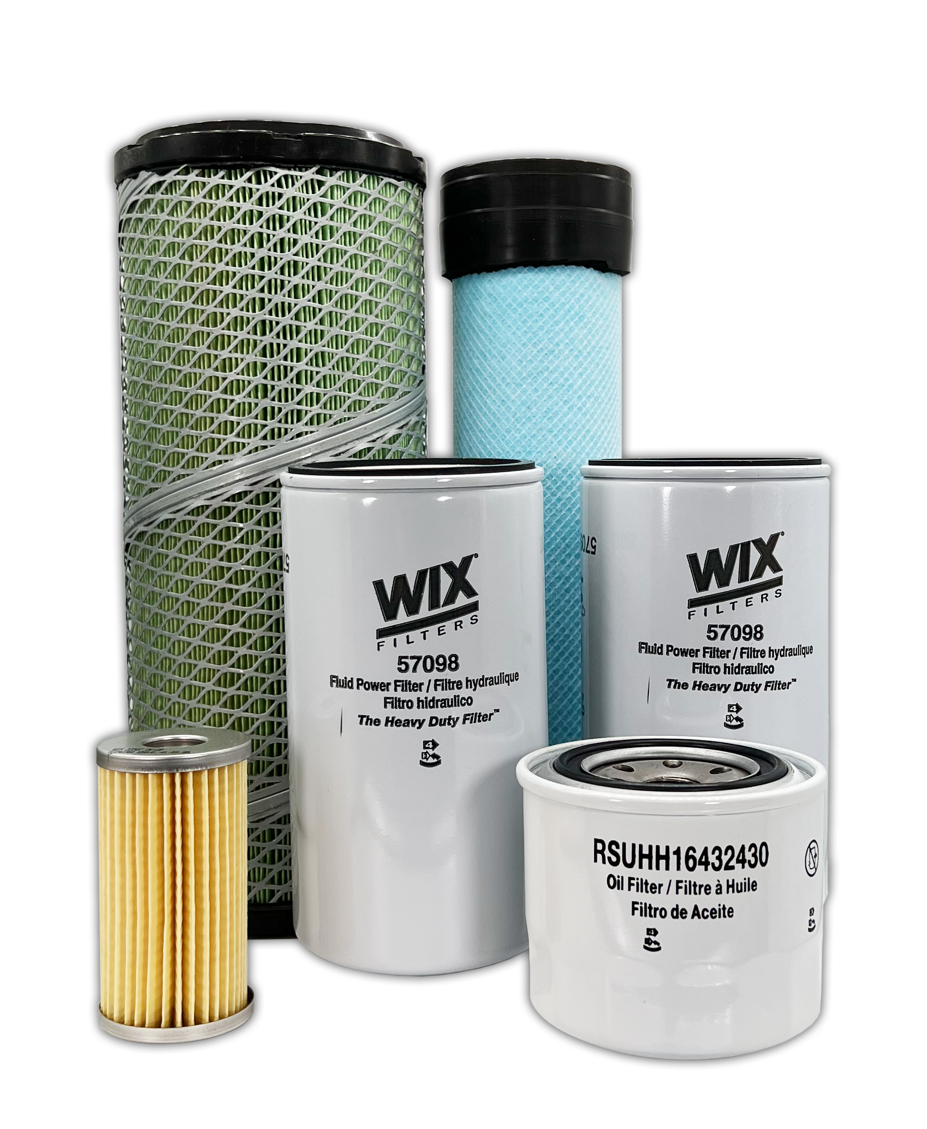 HERO® Maintenance Filter Kit for Kubota M4800SU Tractor - Oil, Fuel & Air Filters Replacement Set - Perfect for Farm Equipment Maintenance & Tractor Repair