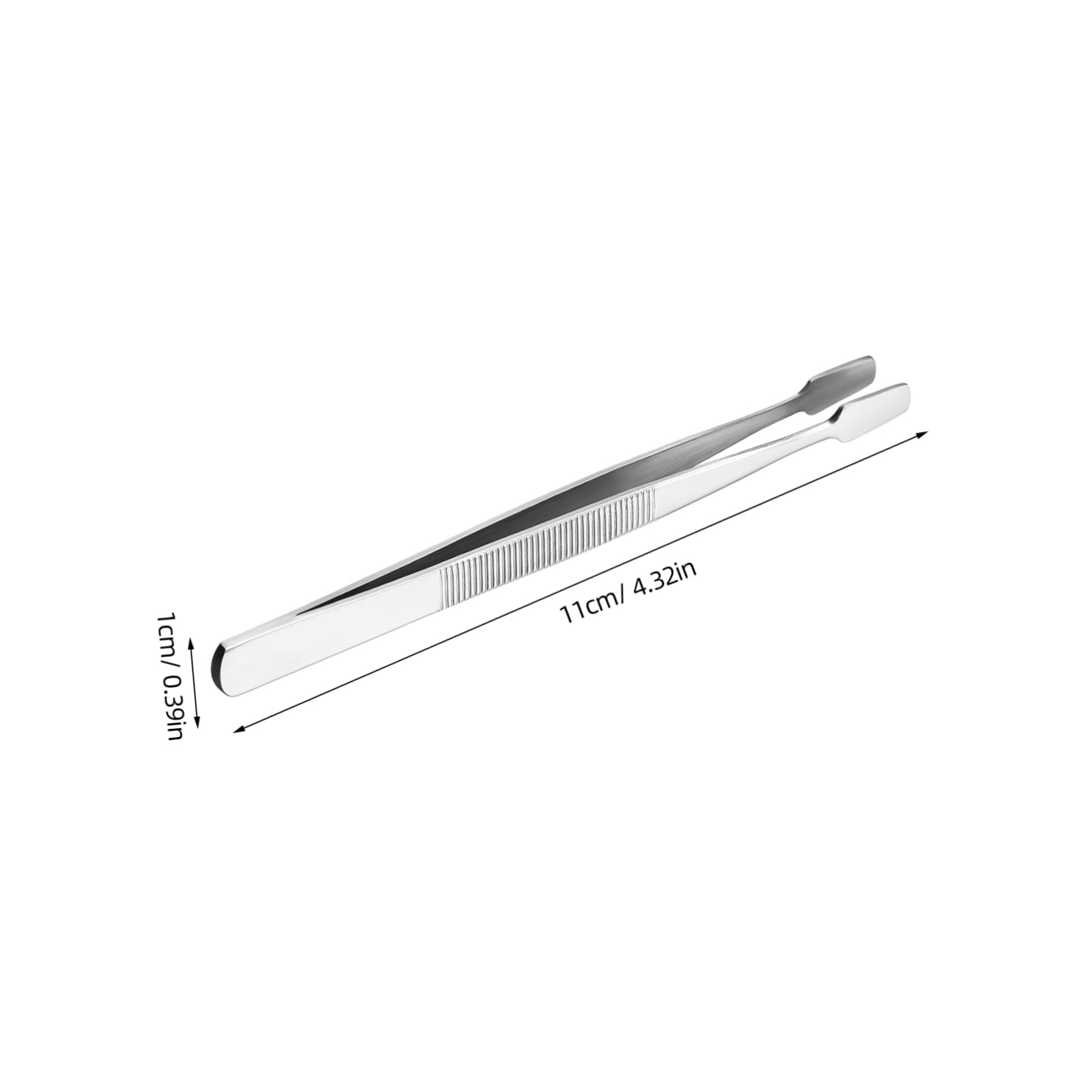 2pcs Metal Stamp Tongs for Philately - Silver Stamp Collector Tools with Non-Slip Grip | Perfect for Organizing, Handling & Preserving Rare Stamps