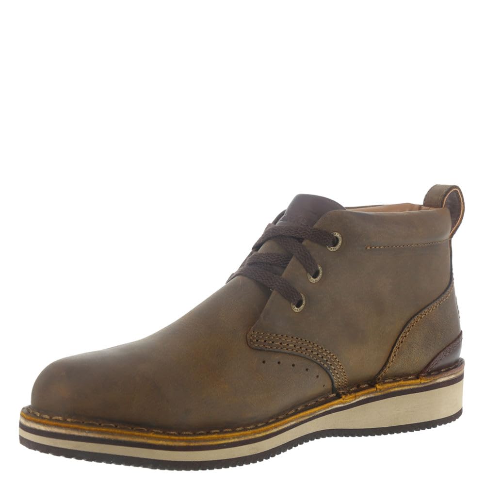Rockport Men's Prestige Point Work Safety Toe Lace-Up Chukka Boot - Steel Toe Work Shoes for Construction & Industrial Safety - Comfortable Slip Resistant Shoes for Work, Hiking & Outdoor Activities