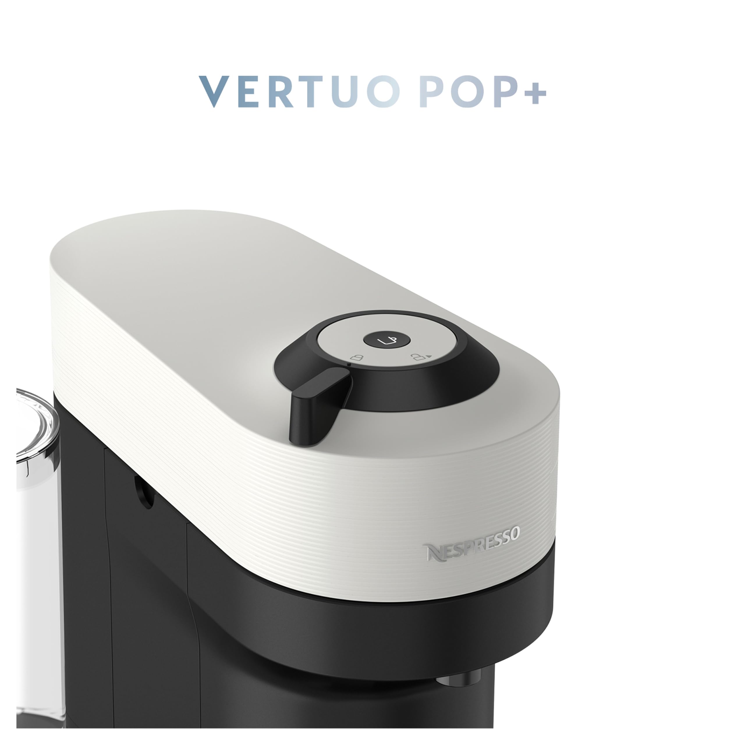 Nespresso Vertuo Pop+ Coffee and Espresso Machine by Breville - Compact Single-Serve Pod Brewer, Coconut White | Perfect for Home, Office & Small Spaces