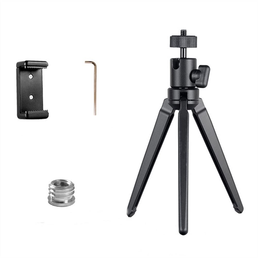 RajoNN KT-30/M5 Aluminum Mini Tripod with Ball Head - Flexible Smartphone Stand for iPhone, Android, Live Streaming, Vlogging & Photography (Portable Phone Tripod for Travel, YouTube, TikTok)