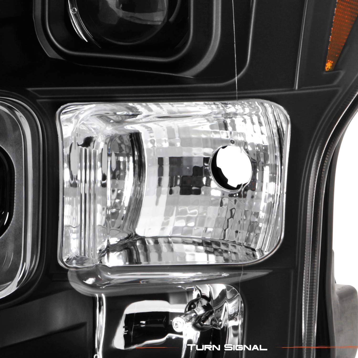 AKKON LED Headlights for 2015-2017 Ford Super Duty F-150 - Black Projector Headlight Upgrade Kit - Halogen to LED Conversion - Enhanced Night Driving & Off-Road Visibility