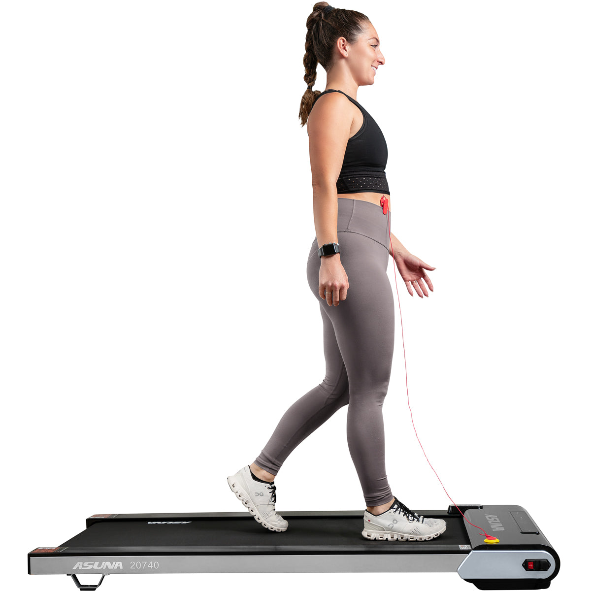 TreadPad® Slim Under Desk Treadmill - Compact Walking Machine for Home & Office Use, Quiet Electric Treadmill for Work from Home Fitness, Space-Saving Exercise Equipment for Small Spaces