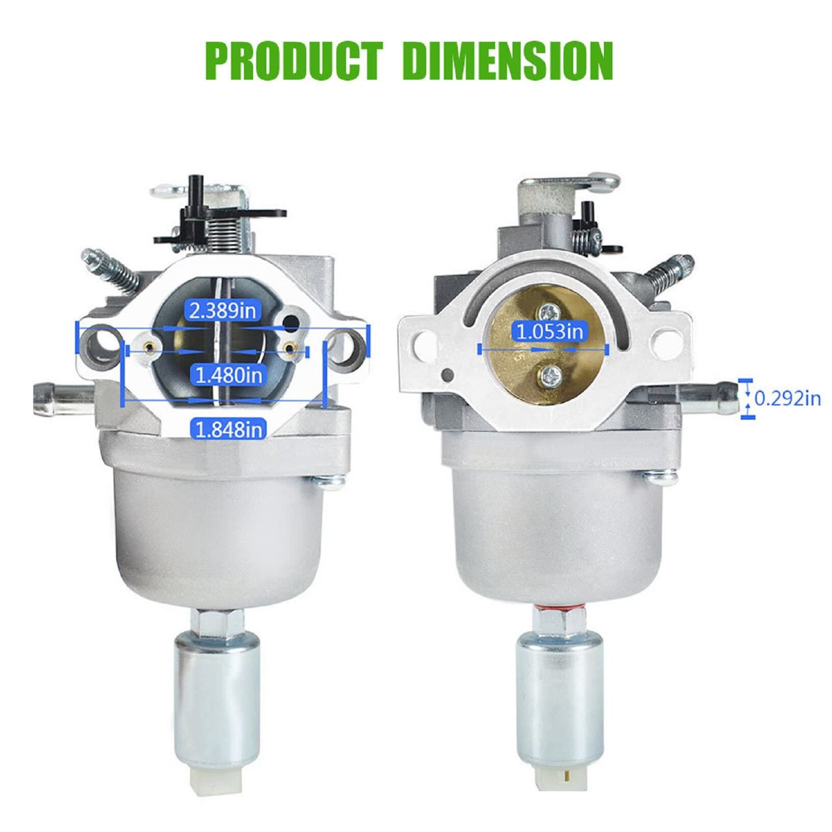 Replacement Carburetor for 14-18HP Lawn Mower - Compatible with 591731, 594593, 697190, 791858, 796109, 287707, 287776, 287777, 310707, 310777, 28N707 Models - Perfect for Briggs & Stratton Engines & Outdoor Power Equipment Maintenance