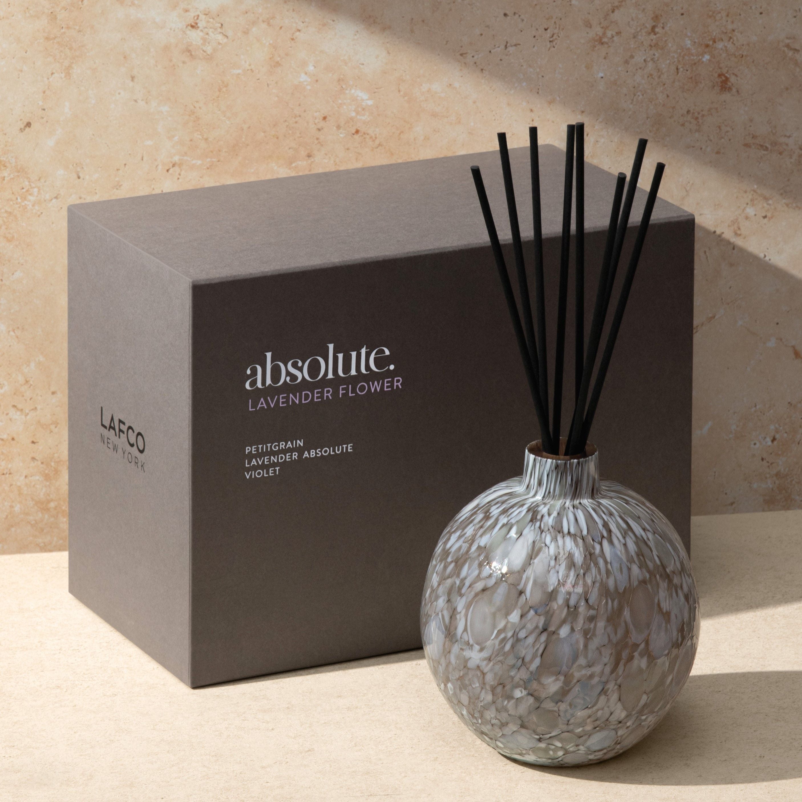 Lavender Flower Absolute Essential Oil Diffuser - Aromatherapy for Relaxation & Stress Relief at Home or Office