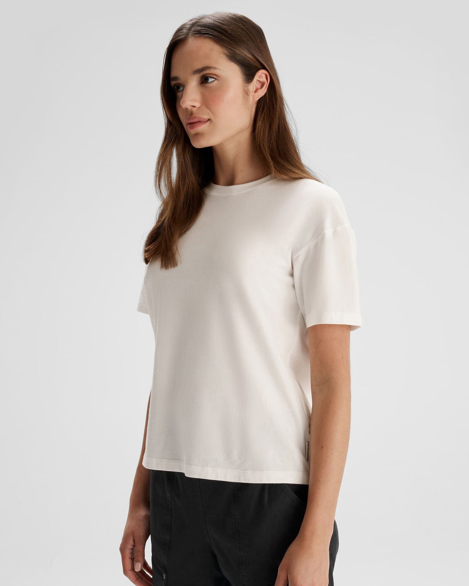 Organic Cotton Women's T-Shirt - Soft & Breathable White Tee for Casual Wear, Workouts & Everyday Comfort