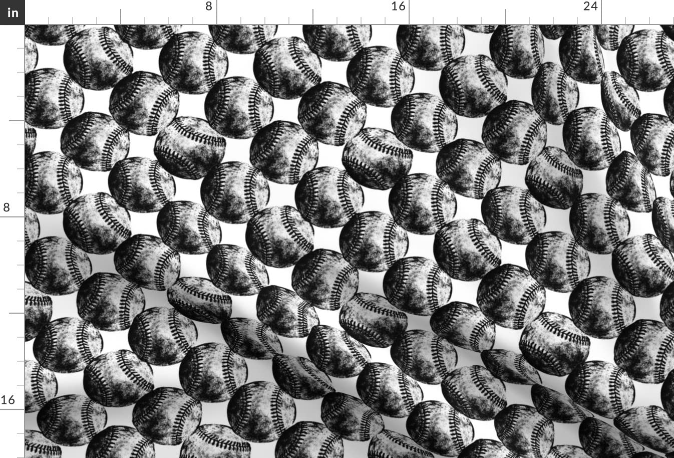 Vintage Baseball Print Minky Fabric - Black & White Sports Team Design Soft Plush Material for Sewing Baby Blankets, Quilt Backing & DIY Projects - Fat Quarter Cuddle Fabric for Cozy Home Decor & Crafts