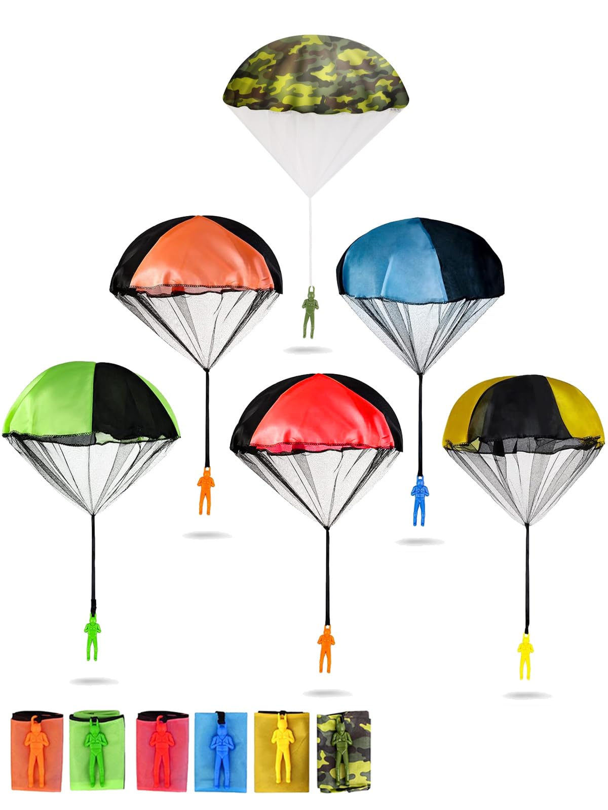 Best 6 Pack Tangle-Free Parachute Toys for Kids Ages 4-12 | Outdoor Play & Birthday Gifts | Fun Party Favors & Holiday Toy List 2024 Top Picks