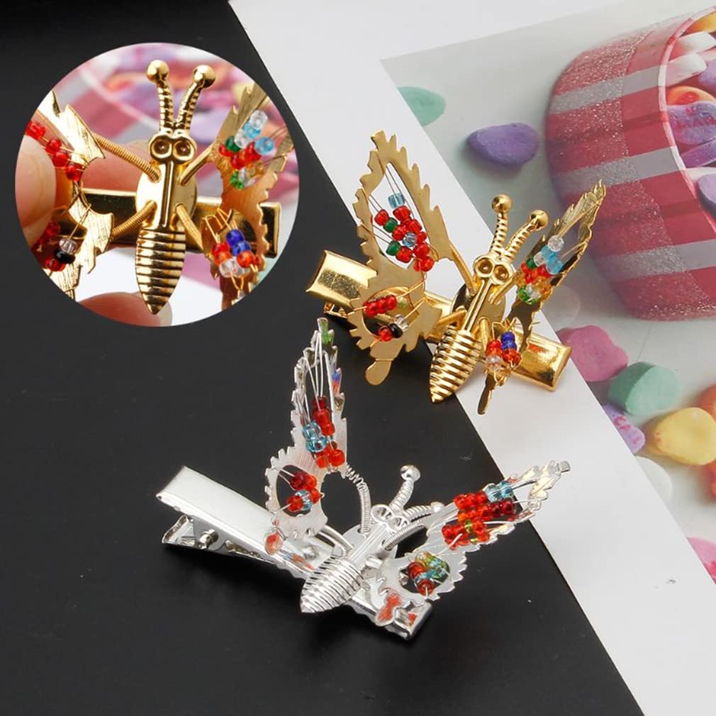 8 Pcs Glitter Butterfly Hair Clips - Colorful Hair Claw Clips for Women & Girls | Perfect for Parties, Weddings & Everyday Styling