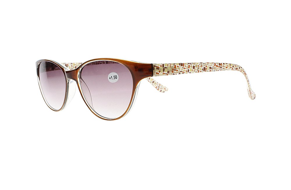 Stylish Women's Oversized Cat Eye Sunglasses with Anti-Reflective Tinted Lenses - UV Protection Reading Glasses for Driving, Beach & Outdoor Activities