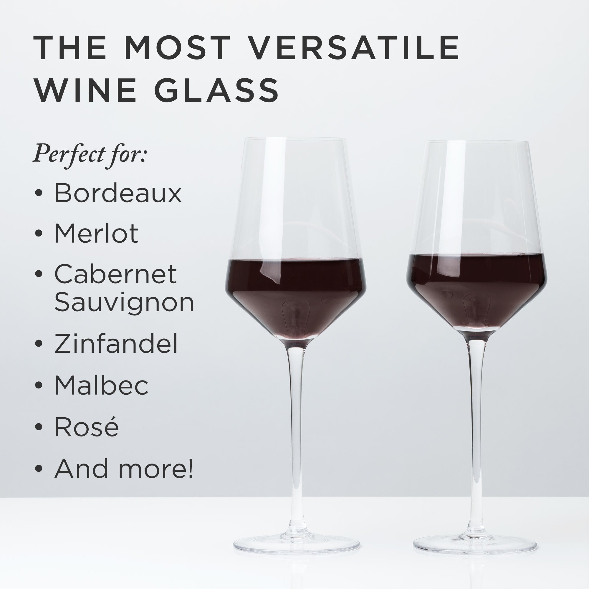 Elegant Raye Angled Crystal Bordeaux Decanter & Wine Glass Set - Perfect for Wine Tasting, Dinner Parties & Gift Giving